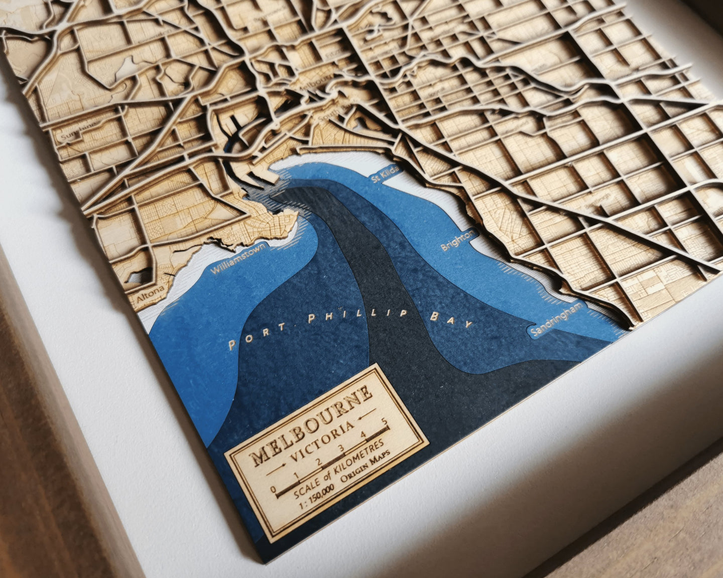 Engraved Wooden Relief Map Art Of Cities