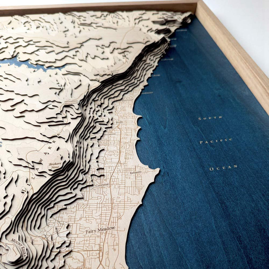 3d map of the Illawarra Escarpment
