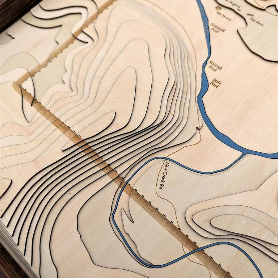 Property Boundary 3d custom map art