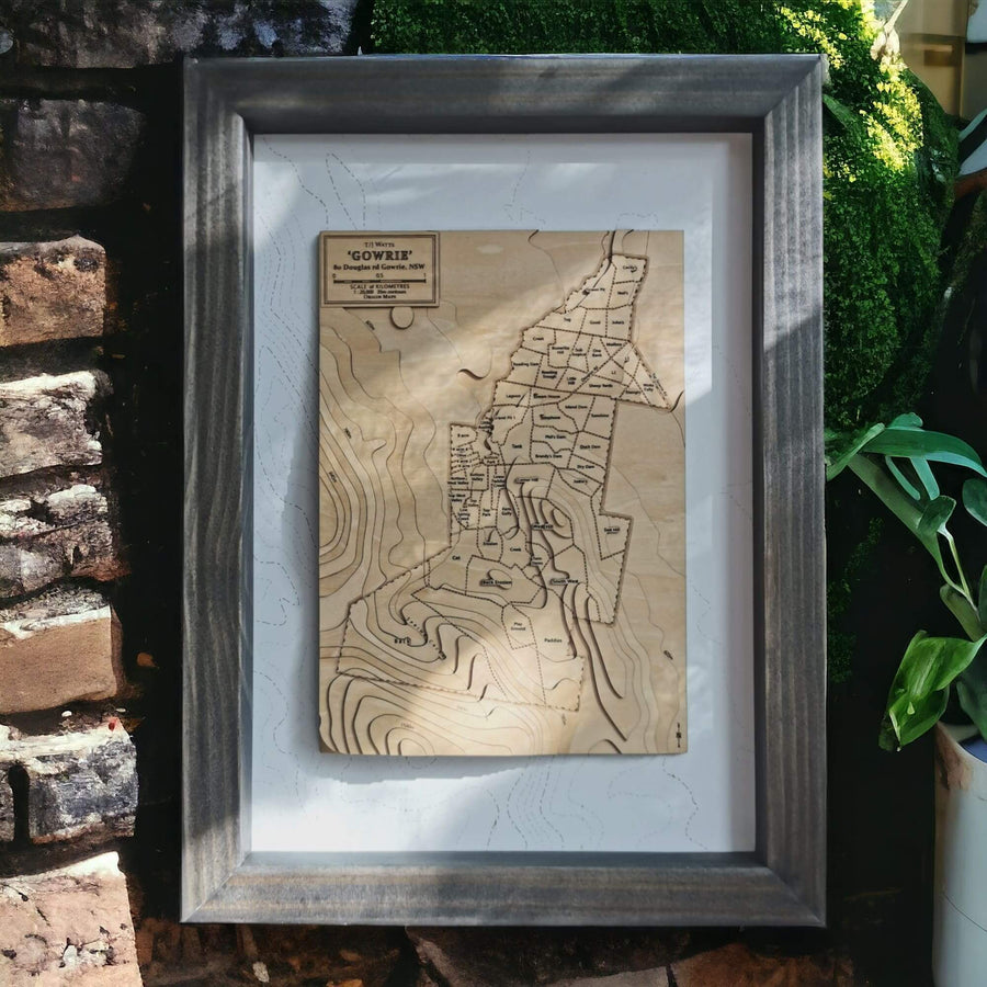 Map Art Of A Farm Showing The property Boundary And Lot Names