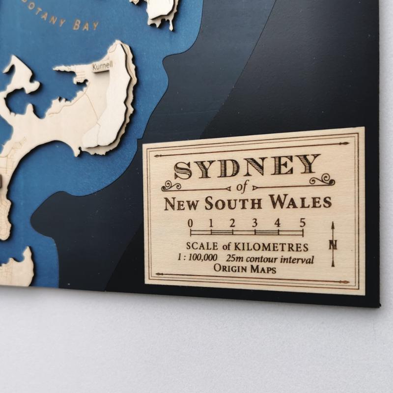 Map legend for a map of sydney of new south wales