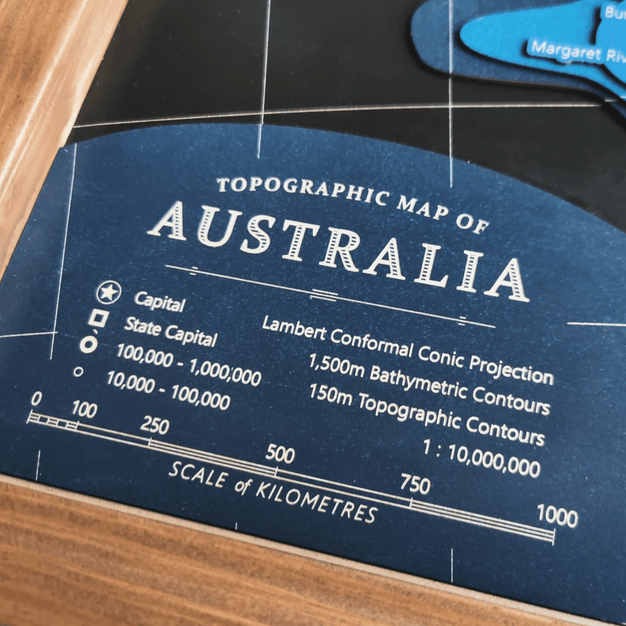 Australia Topographic map Legend