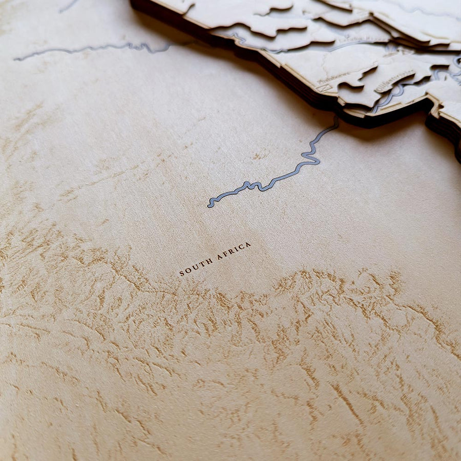 Detail of a map of Kruger National Park